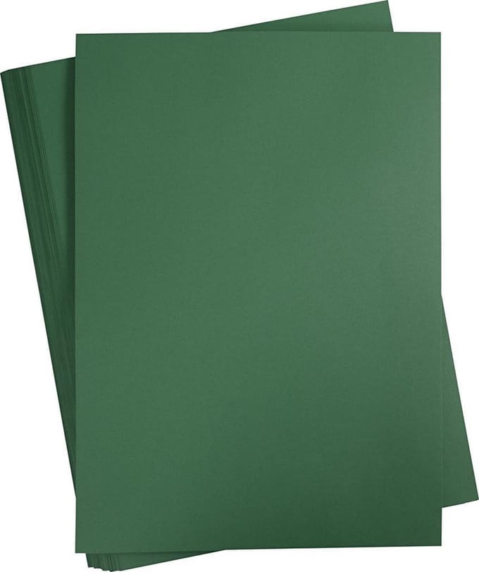 Gekleurd Karton, A2 420x594mm donkergroen, 100 vel | Knutselkarton