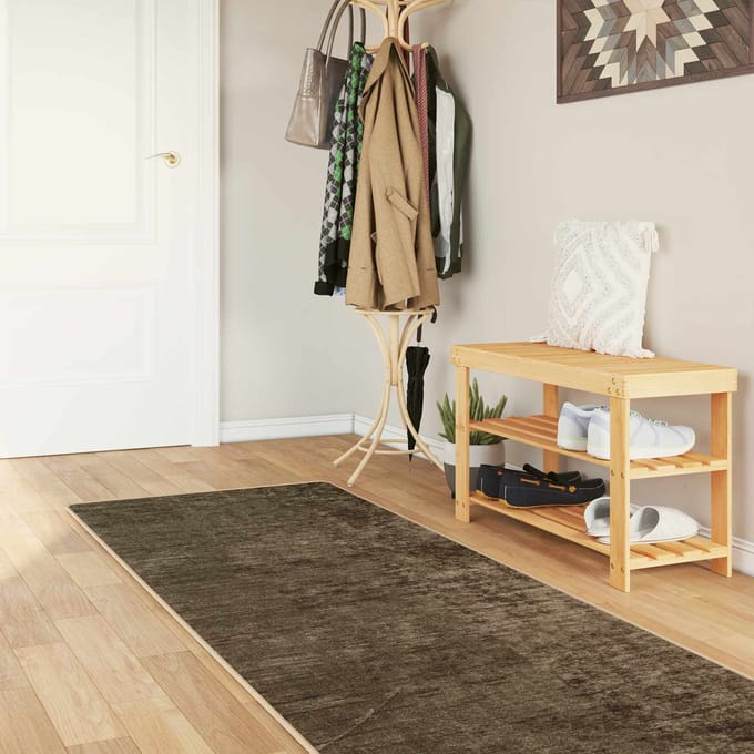 vidaXL - Tapijt - Runner - MARSA - Bosgroen - 100 - x - 450 - cm - Polyester - en - PVC