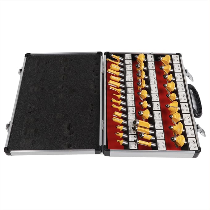 35 Stuks Houtbewerking Router Bits Trimmachine Gereedschap Hout Frezen Graveren Snijder