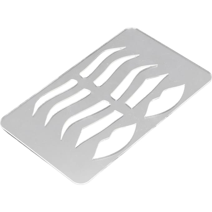 Wenkbrauw Lip Stencil Beginner Herbruikbaar Make-up Wenkbrauw Lip Sjabloon Microblading Benodigdheden voor Mannen white