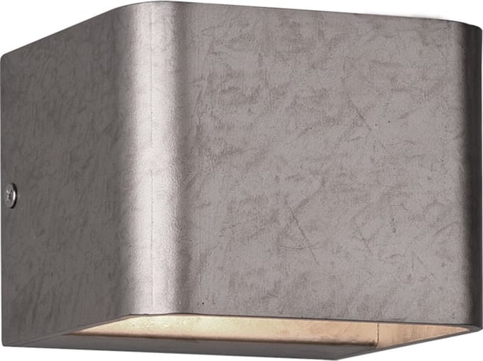 OSRAM - LED Wandlamp - Torna Molvan - 4W - Warm Wit 3000K - Rechthoek - Mat Nikkel - Aluminium