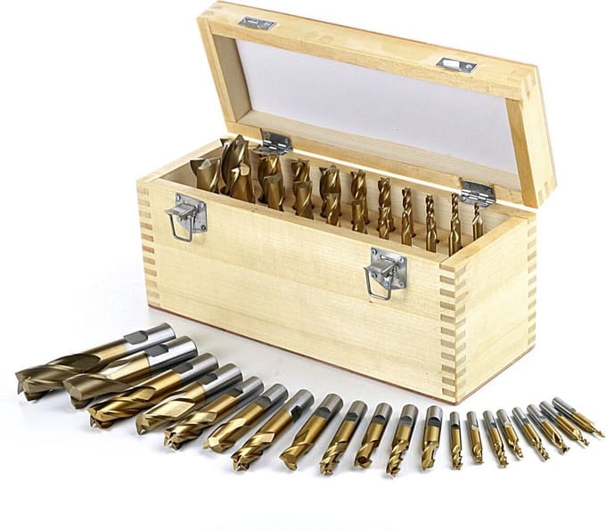 20 Delig HSS – Tin Gecoate Frezenset - Profi