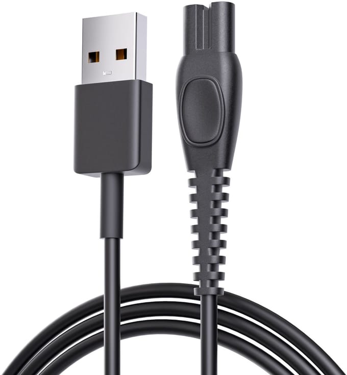 GO SOLID! ® Oplaadkabel geschikt voor Philips QP1924, MG9520, BT3238, X5005