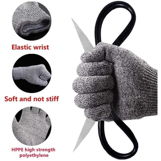 Gants de protection - Noname - Gants anti-coupure - Niveau 5 - Lavables - Taille ajustable