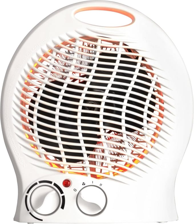 Elektrische Verwarming - Mobiele Kachel - Ruimte Verwarmen - Instelbare Thermostaat - 20 m2 - Zwart