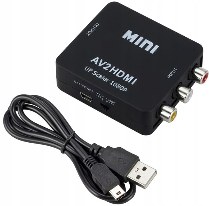 EtuiTab Serie - RCA naar HDMI Adapter - 1080P - Plug and Play - Zwart