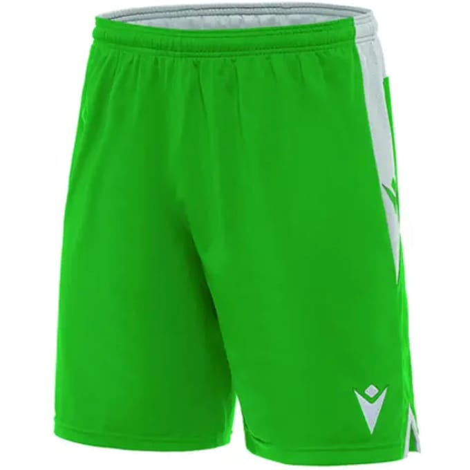 Macron Tempel Short Kinderen - Groen / Wit | Maat: 7-8 Y
