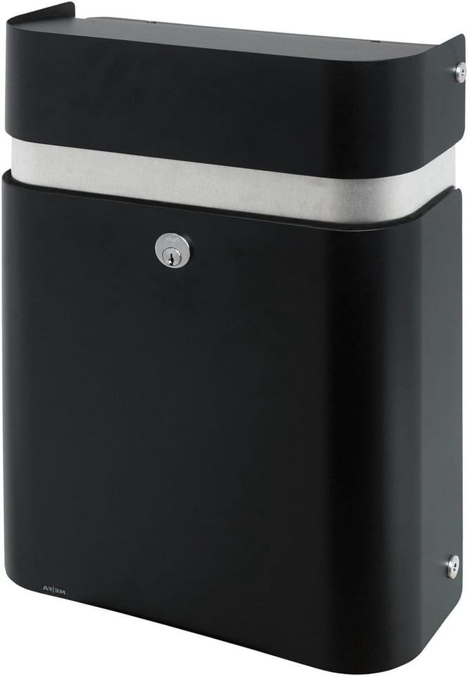 Brievenbus - Postkast - Post Ontvangen - Architectonisch Design - 49x35x15.5 cm - Diepzwart
