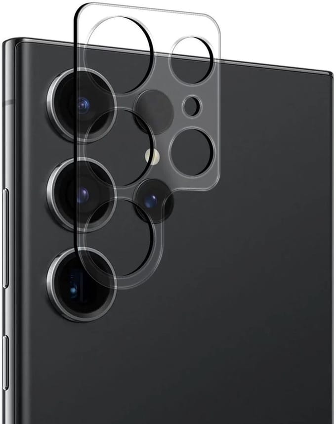 Rosso Camera Lens Protector Geschikt voor Samsung Galaxy S24 Ultra | Camera Bescherming | Case Friendly | Ultra Dun Glas | Transparant