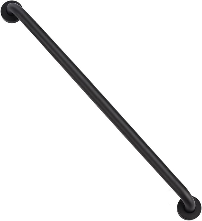 Wandbeugel - Veiligheidssteun - Extra Stabiliteit - Roestvrij Staal - 70 cm - Zwart
