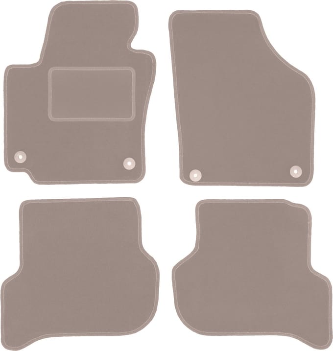 Beige veloursmatten voor: Volkswagen Golf Plus minivan (2005-2014)