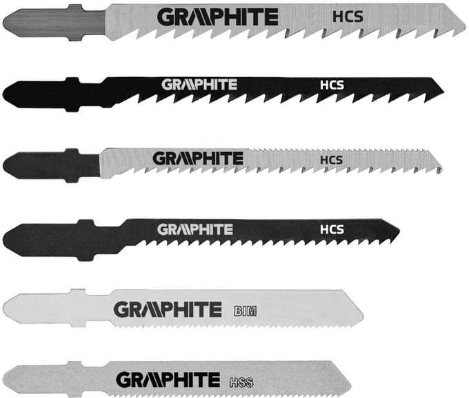 Graphite Serie - Decoupeerzaagbladen - 6 Stuks - U-Type