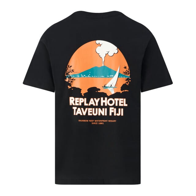 Regular Fit T-shirt met logo-stiksel
