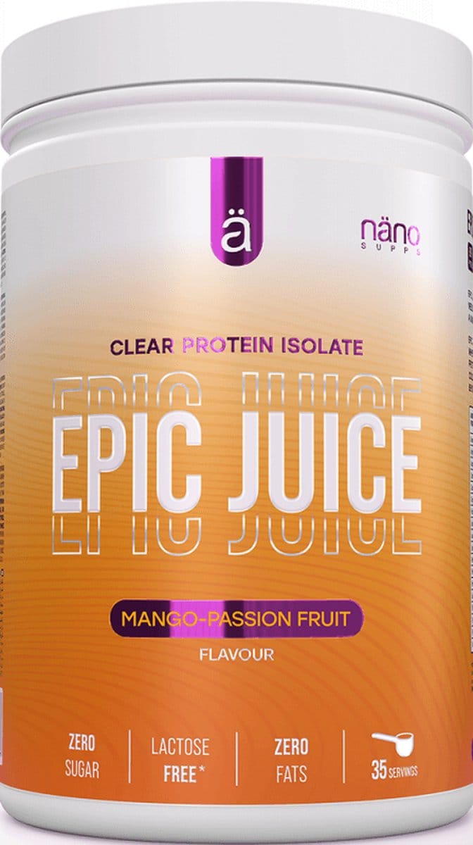 NanoSupps Epic Juice Clear Whey (875g) Mango - Passion Fruit - Eiwitten - Helder eiwit