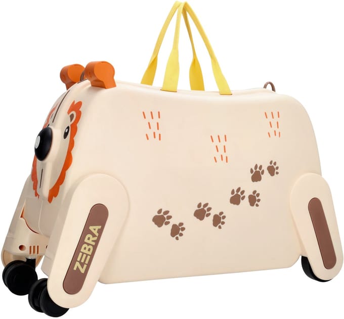 Zebra Trends Ranger Kinder Koffer - Handbagage - Kids - Zitkoffer - Kinderen - Beige