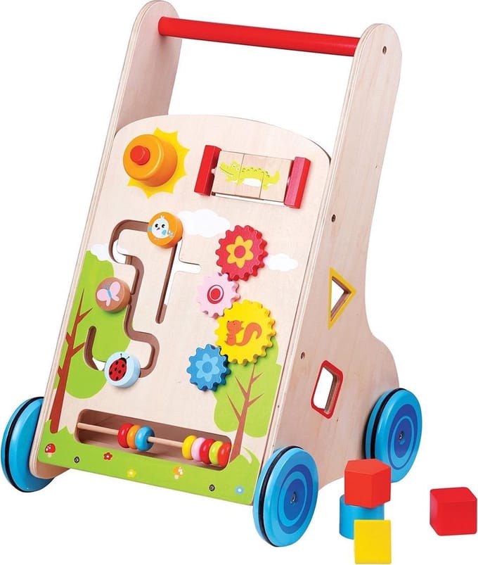 Lelin Toys - Activiteiten Duw en Loopwagen 7-in-1