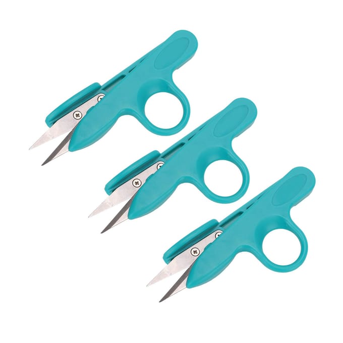 3 Stuks Mini Knipnippers Scherpe Bladen Compact Lichtgewicht Garen Draadsnijder voor Huishouden blue