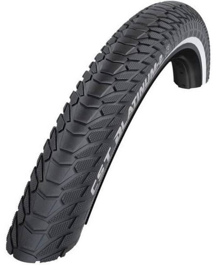 CST Buitenband Platinum E 28x1.75 (47-622) - Zwart met reflectie