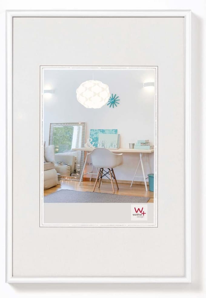 walther+ design KV824W Wissellijst Papierformaat: 18 x 24 cm (b x h) 18 cm x 24 cm Wit