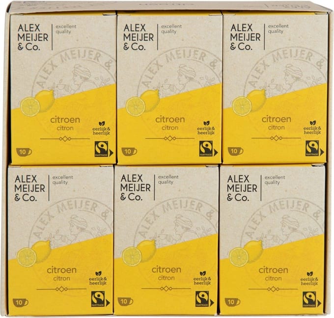 Alex Meijer - Citroen Thee FT - 6 pakken x 10 stuks x 1,5 gram