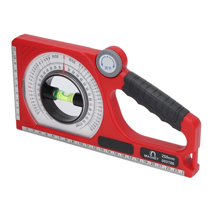 Inclinometer Hoekzoeker Meter Meetinstrument Magnetische Hoekmeter ABS met Waterpas Tool black