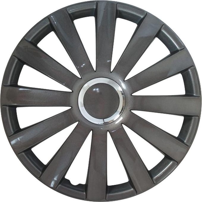 Autostyle Wieldoppen Spyder 15 Inch Abs Gunmetal Set Van 4
