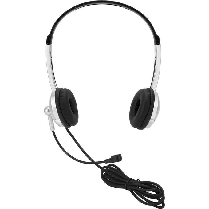 Casque filaire antibruit binaural professionnel avec microphone unidirectionnel pour