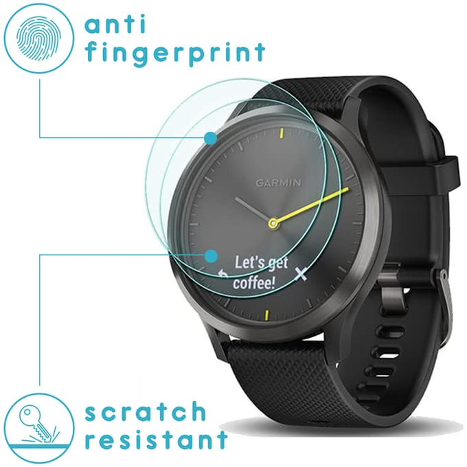 imoshion 3-Pack Glass Screenprotector - Geschikt voor Geschikt voor Garmin Vivomove HR