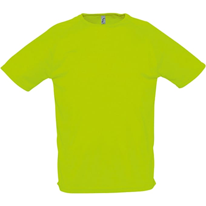 SOLS Heren Sportief Raglan T-shirt (Neon Groen)