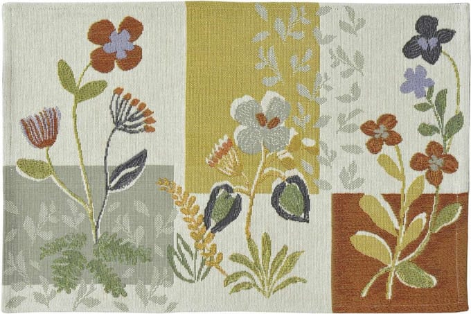 Placemat Norrebro met bloemen - 32 x 48 cm - Sander