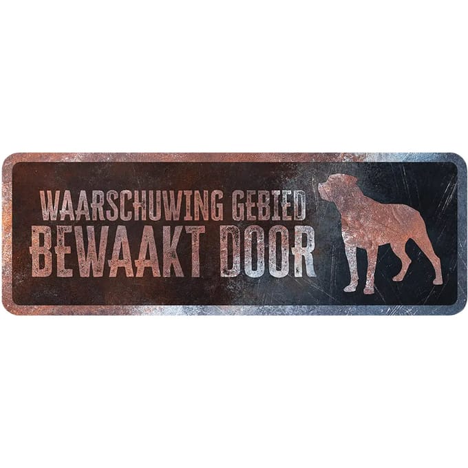 Frans Rottweiler waarschuwingsbord D&D Home