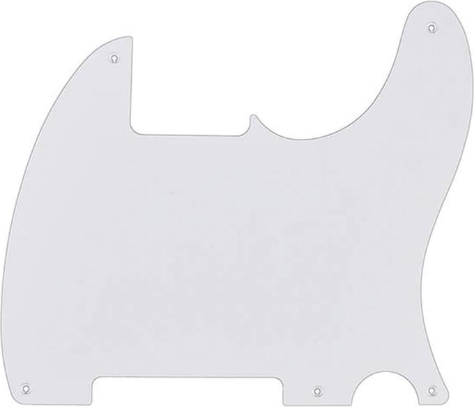 Fender 68214049 pickguard ‘50s Esquire, 5 screw holes, 1-ply, white