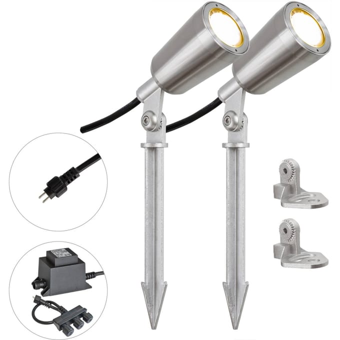 EVN PC6806 LED tuinspot, 12V, 3.000K, 2er-set