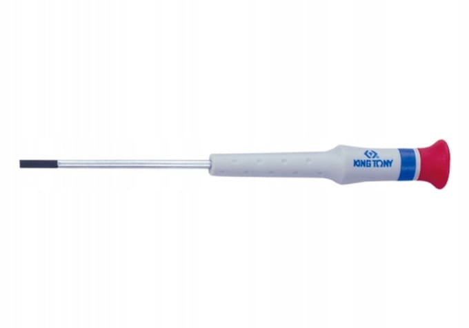 Precisie platte schroevendraaier 1,8x0,27 mm, 75 mm lengte - King Tony