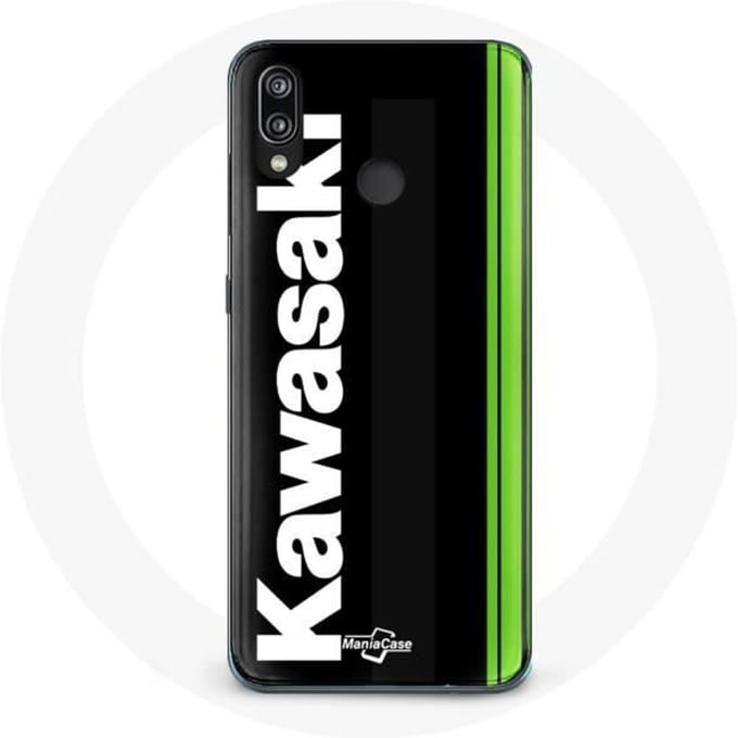 Coque pour Huawei P20 Lite - Kawasaki - Logo - Souple - Noir - Protection