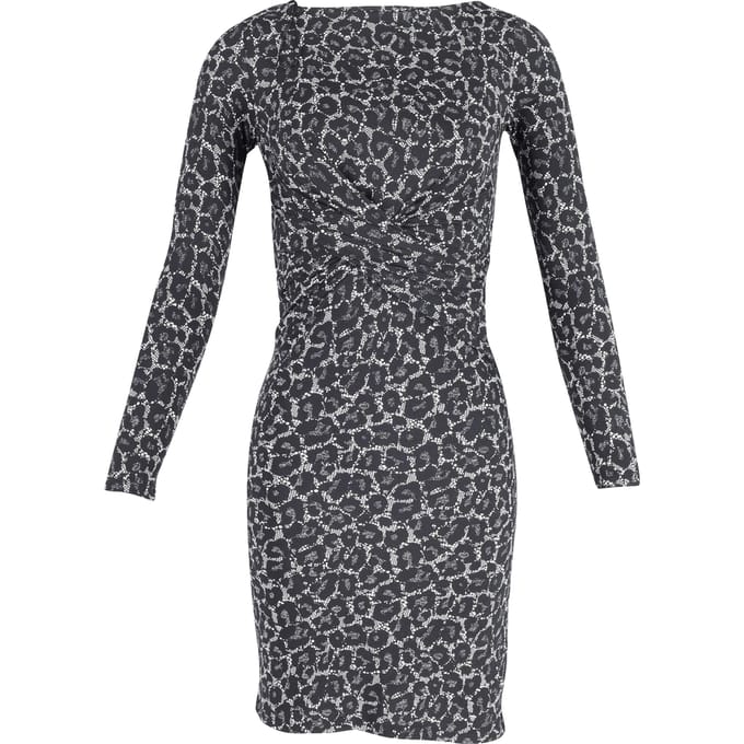 Michael Kors midi-jurk van polyester met dierenprint
