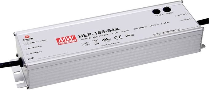 Mean Well HEP-185-24A Industriële netvoeding 24 V/DC 7.8 A 185 W