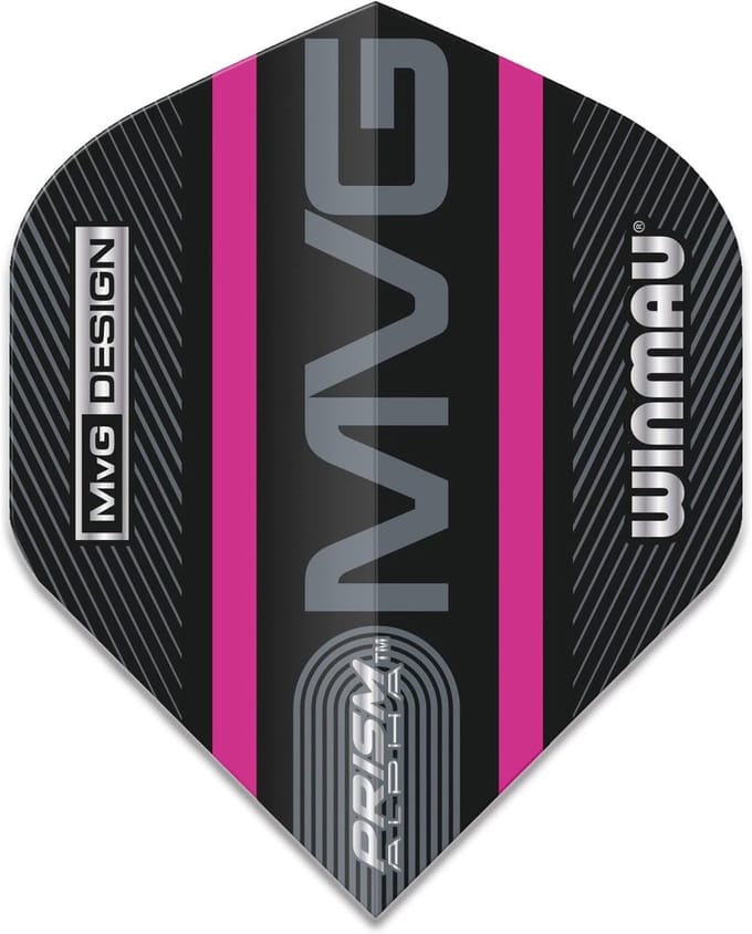 Dart Vleugels - Vliegers - Darts Spelen - Extra Dik - 3 Stuks - Zwart Paars