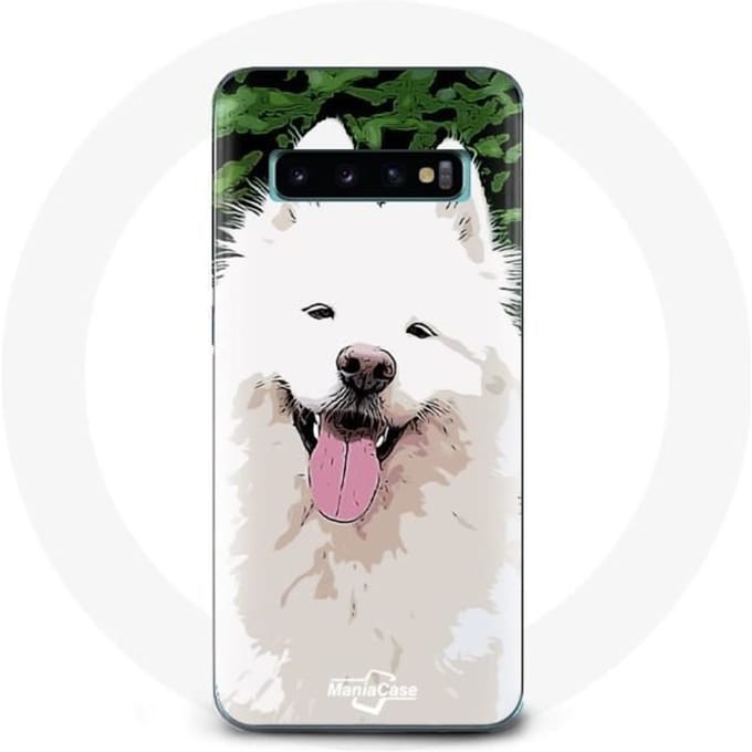 Coque - Samsung - Galaxy S10 - Blanc - Samoyède - Protection Rigide blanc