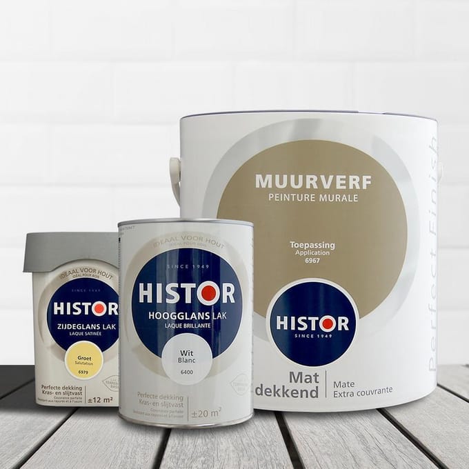 Histor Perfect Finish Lak Zijdeglans 0,25 liter - Leliewit