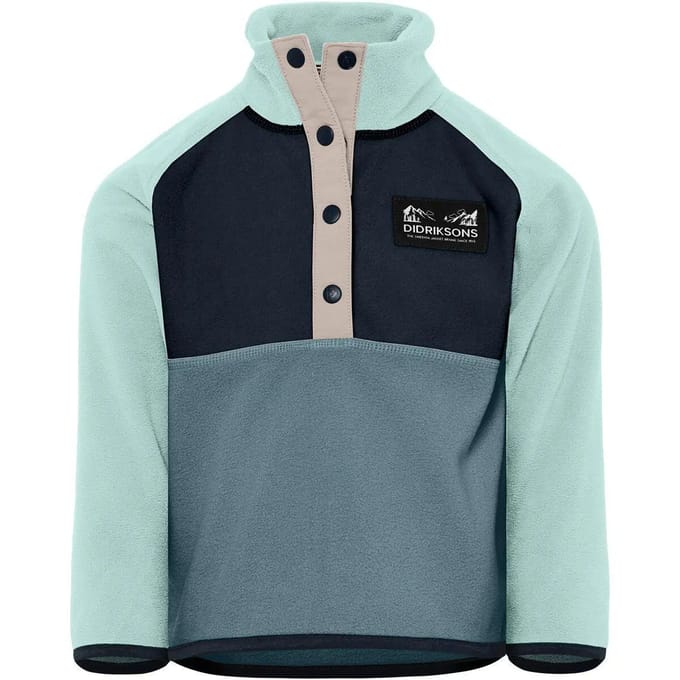 Didriksons Monte, fleecetrui, junior, blauw