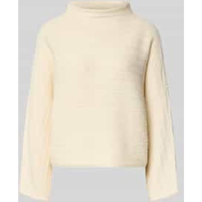 Gebreide pullover met opstaande kraag