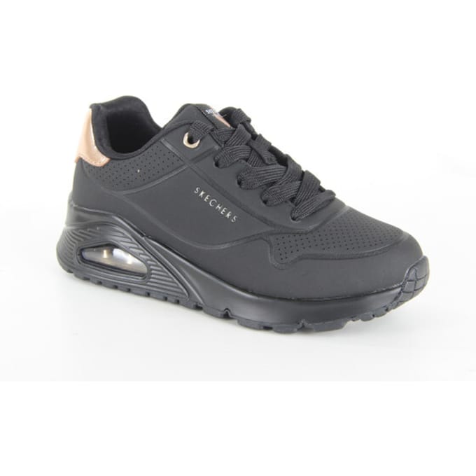 Skechers Uno Gen1 - Shimmer Away - Meisjes Sneakers - Zwart