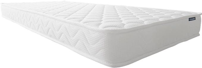 Vente-unique PELOPS by YSMÉE 90 x 190 cm witte bedbodem met opbergruimte + 15 cm dik traagschuimmatras