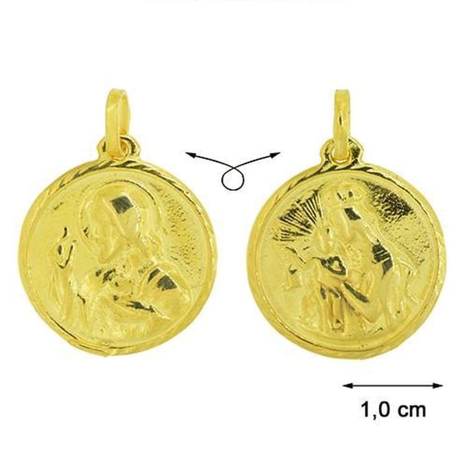 Blinx Jewels Vergulden Hanger Munt Jezus Maria
