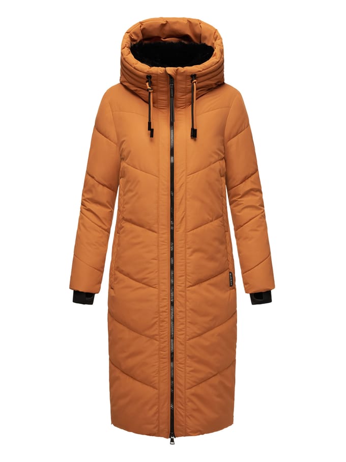 Marikoo Nadaree dames winterjas – lang, warm & met capuchon
