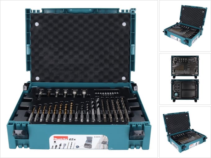 Makita B-69478 - Boor-en Schroefbitset - 65-delig in Mbox