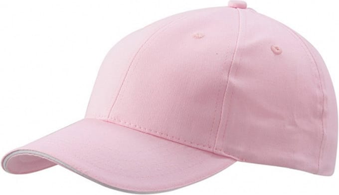 Lichtroze baseball cap