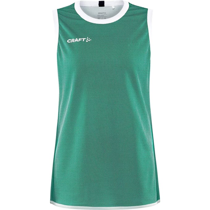 Craft Progress Reversible Basket Singlet W 1911110 - Team Green/White - S