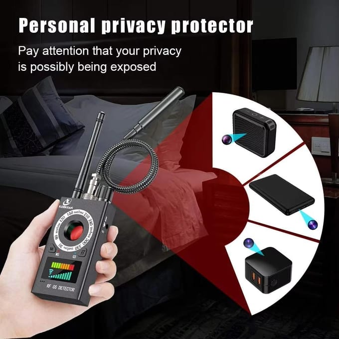 K18 Anti Candid Camera Detector Bug Gadgets Afluisterzoeker GPS-signaal Lens RF Spy Tracker Detecteer Multifunctioneel Anti Camera US Plug